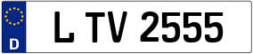 Trailer License Plate